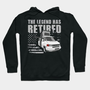 The Legend Has Retired Funny Camping Retirement Gift Idea Hoodie